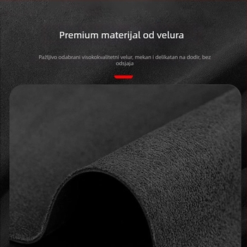Tesla Model 3/Y Obnovljeno izdanje: anti-glare podložak za instrument ploču, umjetna dlaka, sjenilo za središnju konzolu, za sve sezone