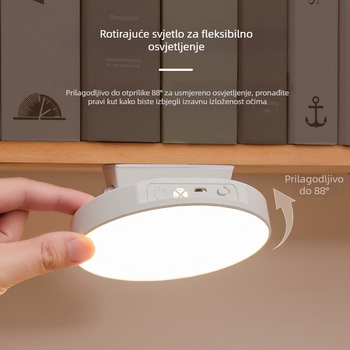 LED stolna lampa za oči s dodirnim prekidačem, ugrađena litijska baterija, CRI ≥95, niska napetost ≤36V, moderno studijsko svjetlo s noćnim osvjetljenjem