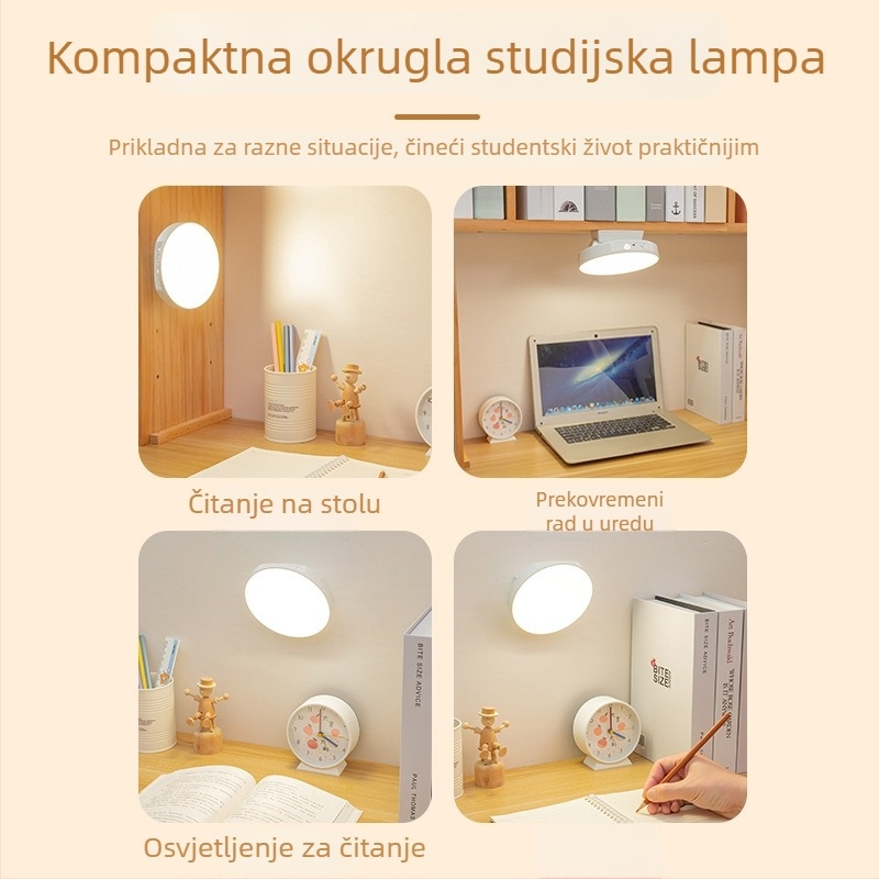 LED stolna lampa za oči s dodirnim prekidačem, ugrađena litijska baterija, CRI ≥95, niska napetost ≤36V, moderno studijsko svjetlo s noćnim osvjetljenjem