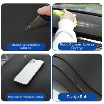 Kožni zaštitni mat za središnju konzolu automobila Tiggo 5X, s rubom šišan, Luochi branda, pogodan za sve sezone