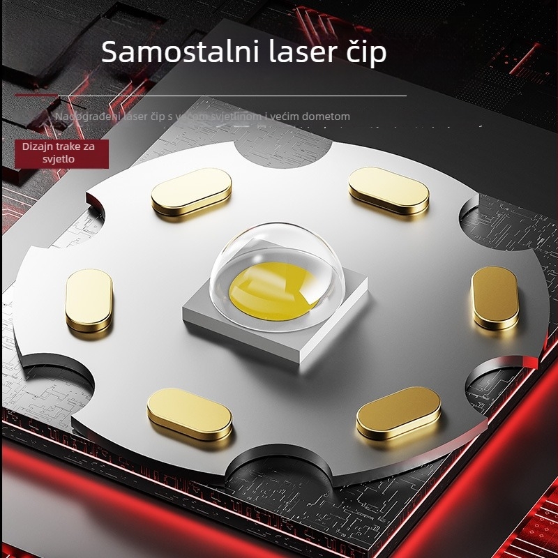 Čelna LED lampica 30W, vodootporna, domet 500 m+, baterija 18650, punjiva, 360° rotacija, ručno napajanje, za noćni ribolov i istraživanje