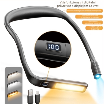 LED lampica za čitanje uz krevet, USB punjenje, ugrađena litij baterija, CRI 80–89, plastično sjenilo, ≤36V