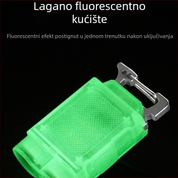 LED svjetiljka za ključ, punjiva, baterija 350 mAh, 100–240 lm, vodootporna