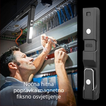 Prenosna COB LED radna svjetiljka s magnetskom kukom – prenosno svjetlo za kućnu održavanje i hitne situacije