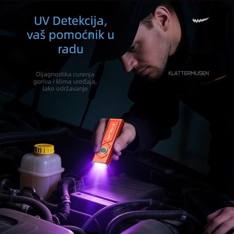 Svetiljka s LED visoke svjetline, kućište od aluminijske legure, Punjiva, domet 100–200 m
