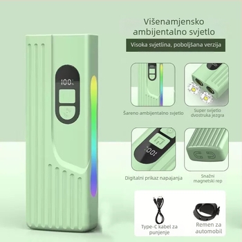 Višenamjenska LED radna svjetiljka, baterija 1800 mAh, 350+ lm, 30 W, domet 100–200 m