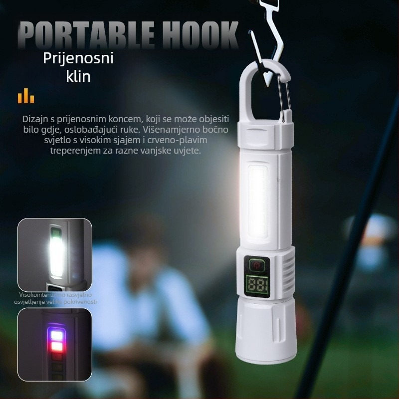 Baterka s laserskim zumom, punjiva, 10W, 1200mAh, domet 100–200 m