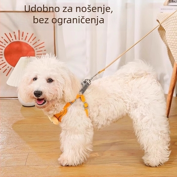 Reflektirajući kaiš za psa s vestom i karikaturnim dizajnom za male pse