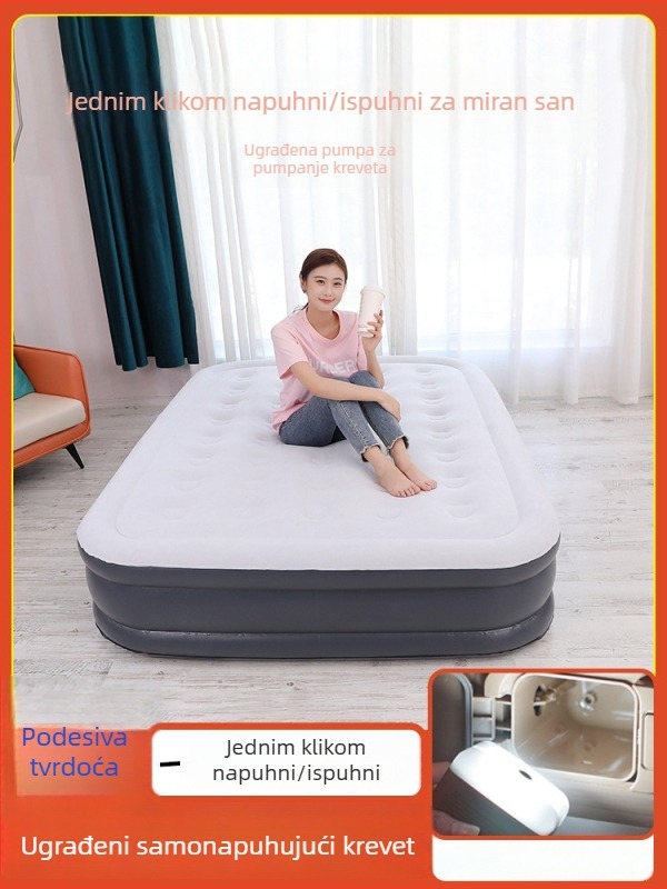 Naduvani madrac – Model jjy-0702, Marka Jia Jia You, Težina 3-8 kg, Maksimalno opterećenje 800 jin, Površina s flokovanom teksturom, Podrijetlo Shenzhen