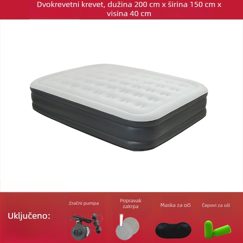 Naduvani madrac – Model jjy-0702, Marka Jia Jia You, Težina 3-8 kg, Maksimalno opterećenje 800 jin, Površina s flokovanom teksturom, Podrijetlo Shenzhen