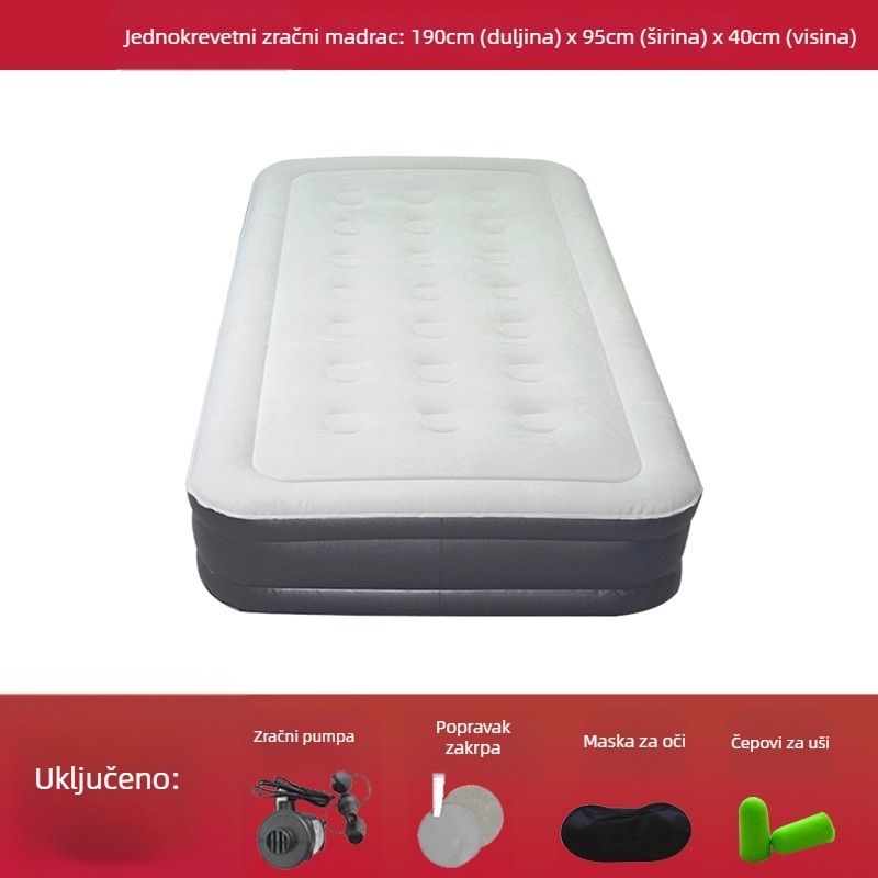 Naduvani madrac – Model jjy-0702, Marka Jia Jia You, Težina 3-8 kg, Maksimalno opterećenje 800 jin, Površina s flokovanom teksturom, Podrijetlo Shenzhen