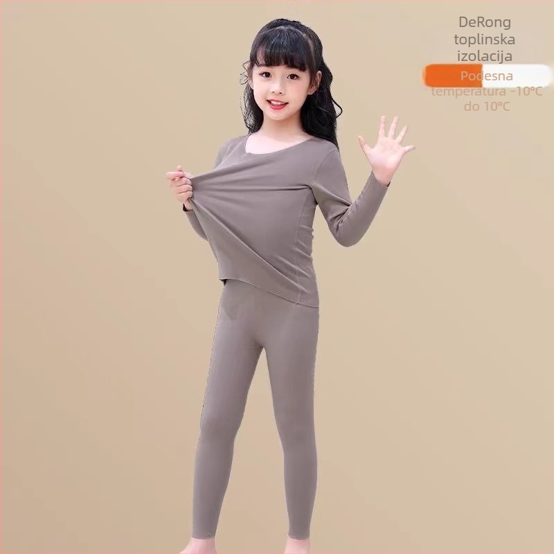 Dječji termalni set donjeg rublja za zimu, samozagrijavajući, poliester 95%, za djecu 3–8 godina