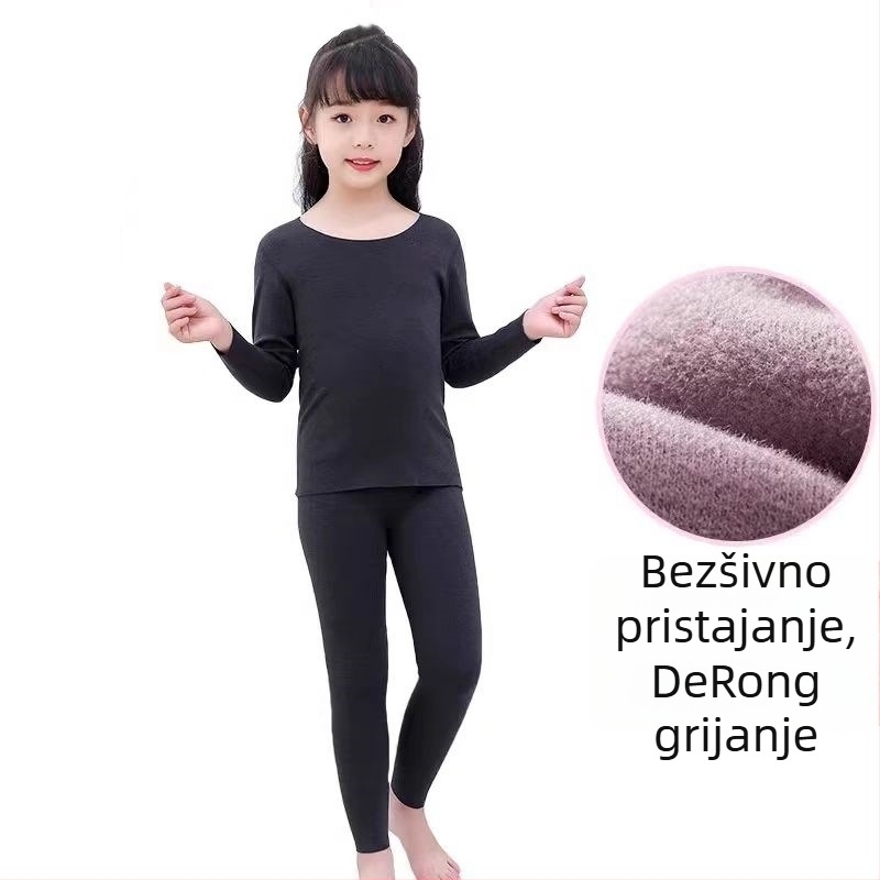 Dječji termalni set donjeg rublja za zimu, samozagrijavajući, poliester 95%, za djecu 3–8 godina