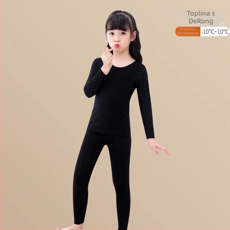 Dječji termalni set donjeg rublja za zimu, samozagrijavajući, poliester 95%, za djecu 3–8 godina