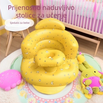 Naduvani dječji stolac za učenje – PVC, cilindrični moderni stil, model Baby seat