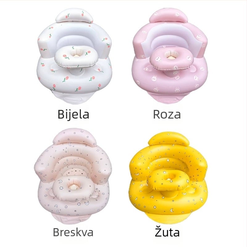Naduvani dječji stolac za učenje – PVC, cilindrični moderni stil, model Baby seat