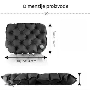 Naduvavana podloga za sjedenje za vanjsku upotrebu – ultra lagana, najlon, za 1–2 osobe, 80 g