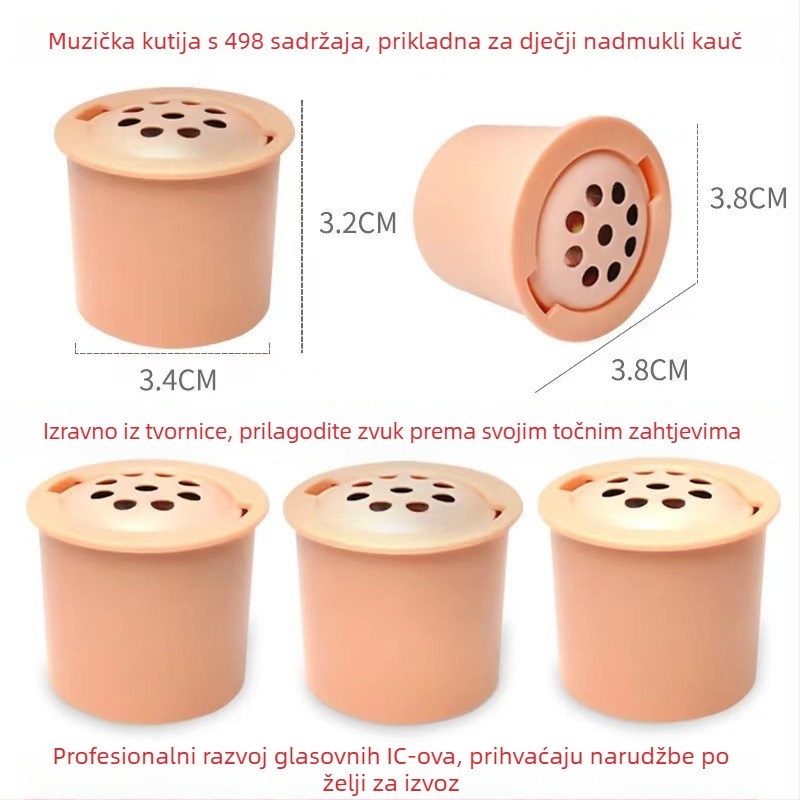 Dječja napuhiva sofa, plastična konstrukcija, pogodna za bebe, model Lotus Root 498 Sounder, moderni minimalistički stil, prilagodljiva