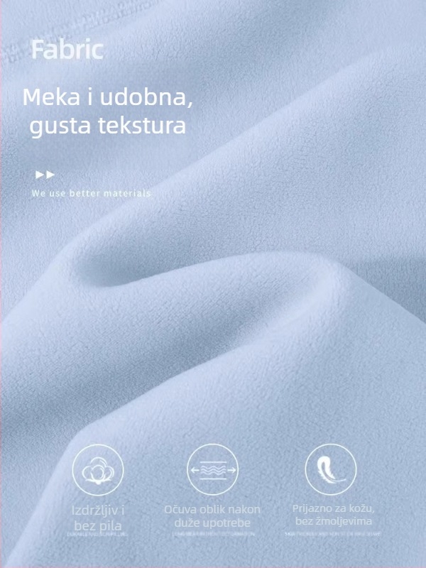 Ženska polarna jakna s unutarnjom podstavom, slim fit, zatvarač, stojeći ovratnik