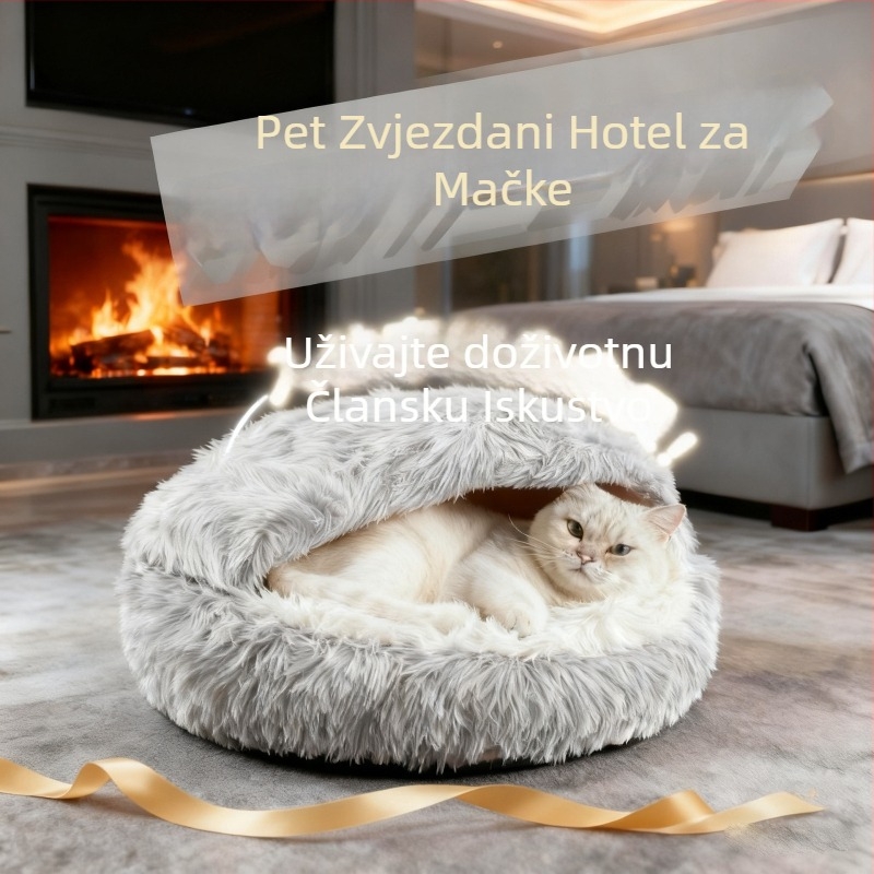 Mačje gnijezdo, za sve sezone, PP cotton materijal, za mačke, gnijezda i kućice za kućne ljubimce