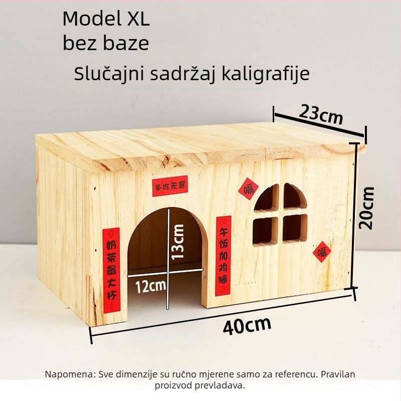 Drvena kućica za hrčka Crispy – materijal: drvo; marka: Crispy; prikladno za hrčak