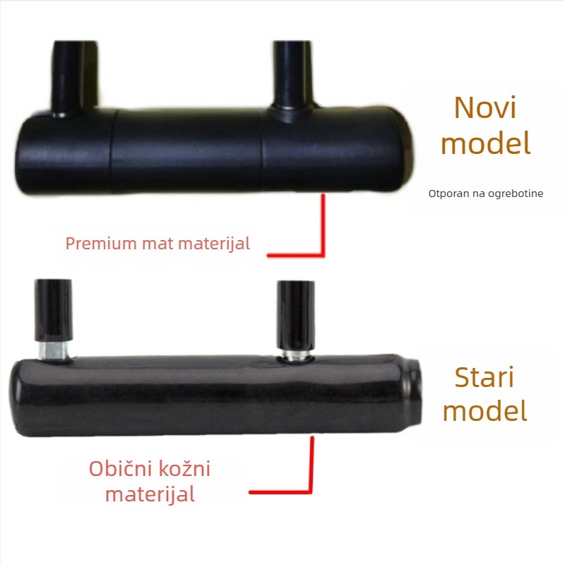 U-brava s nosačem | Metalna brava protiv krađe za brdske bicikle, električne bicikle i motocikle | težina oko 350 g | moderni minimalistički dizajn