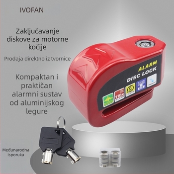 Alarmni disk-zatvarač s alarmom za motocikle, električna vozila, skutere i bicikle — aluminijski spoj, 240 g, modeli CP-4326-01/02/03, vodootporni protivkrađni zaključak