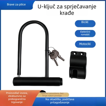 Bluebird U-oblik zaključavanje za bicikle, motocikle i tricikle – metal, oko 350 g
