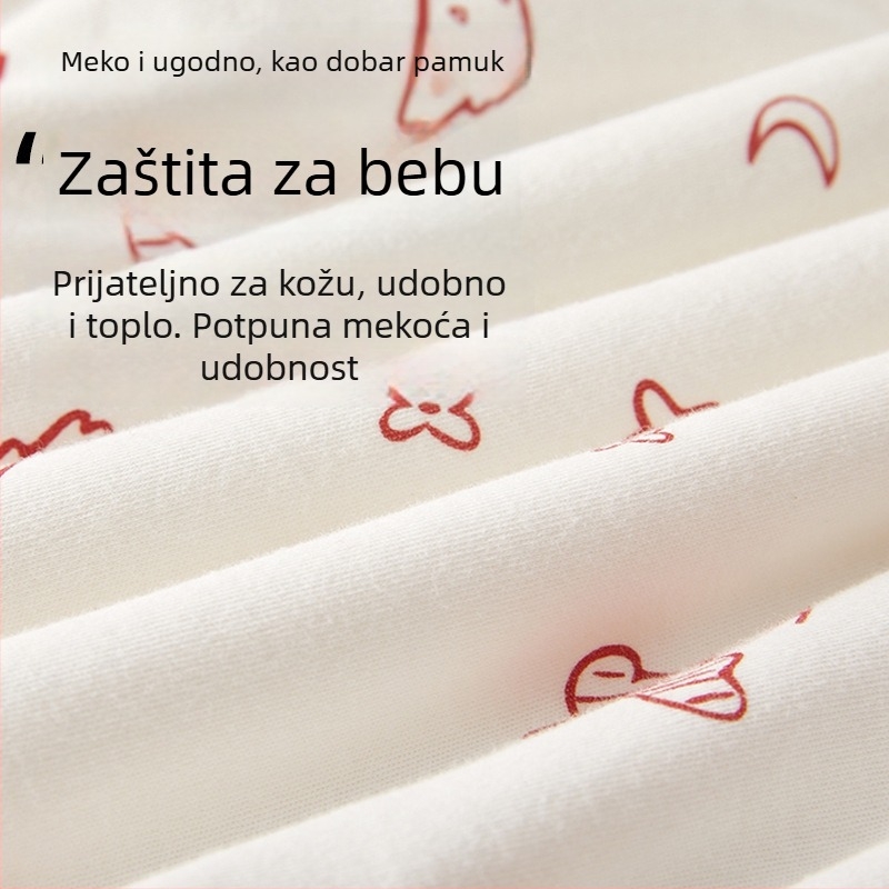 Bebin kimono top – 100% pamuk, okrugli izrez, unisex, novorođenče, zimska verzija