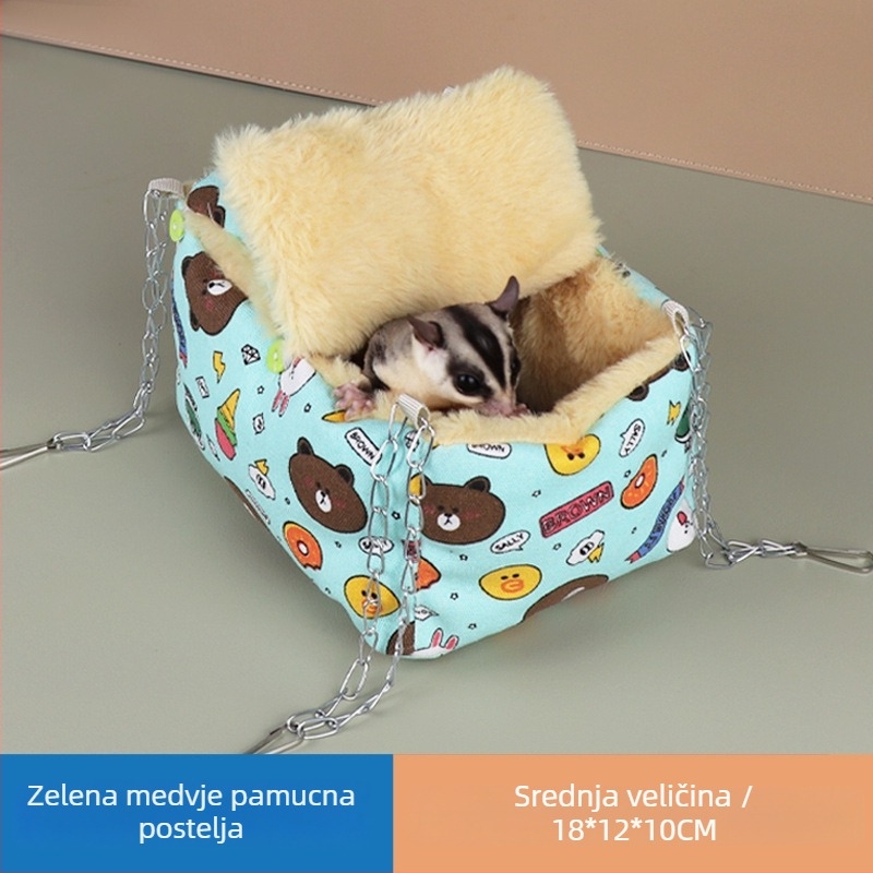Pamukasto gnijezdo za hamstera Xiaoxiaojia — pamuk; pogodno za hamster