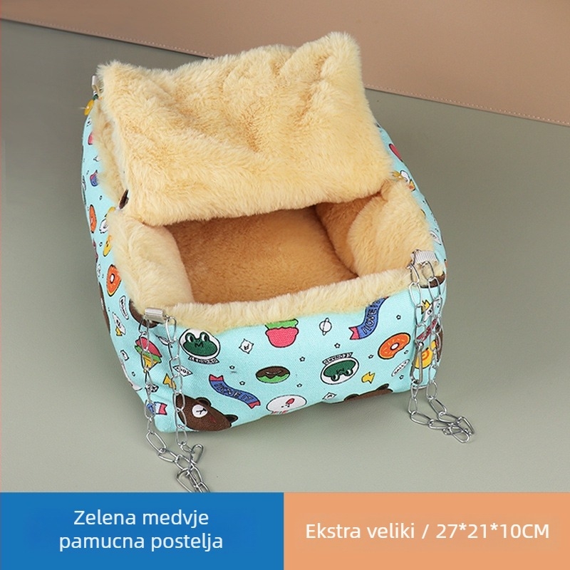 Pamukasto gnijezdo za hamstera Xiaoxiaojia — pamuk; pogodno za hamster