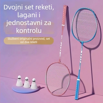 Badminton palica za trening i natjecanje, izdržljiva i svestrana (težina 95–100 g; materijal okvira: željezni spoj; materijal žice: najlon; tip palice: izravan udarac; tvrdoća: srednja)