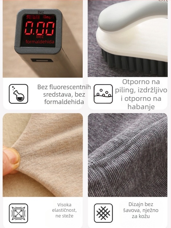 Dječje termalne hlače za jesen/zimu, Kategorija A, tkanina od regenerirane celuloze, podstava od kašmira, niski struk