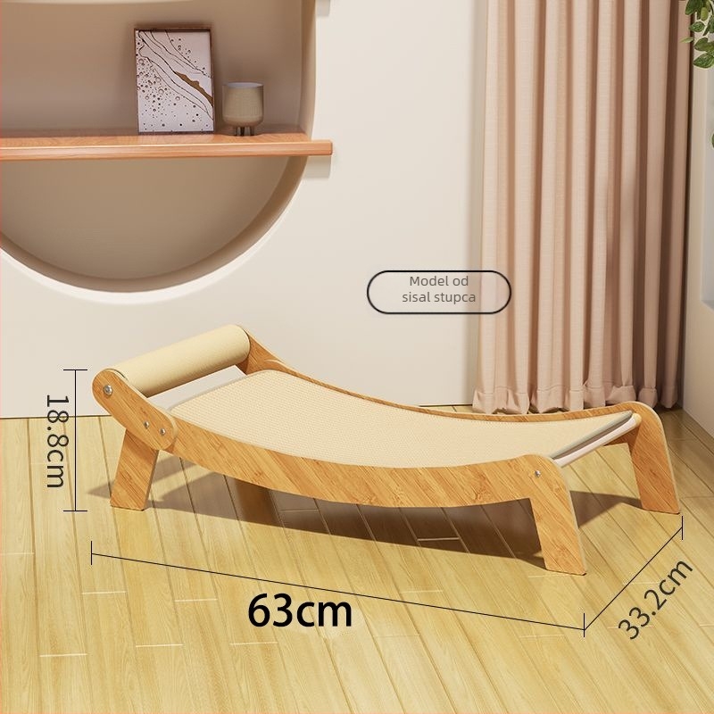 Daska za grebanje mačaka sa sisalom i gnijezdom od valovitog kartona, integrirana ležaljka