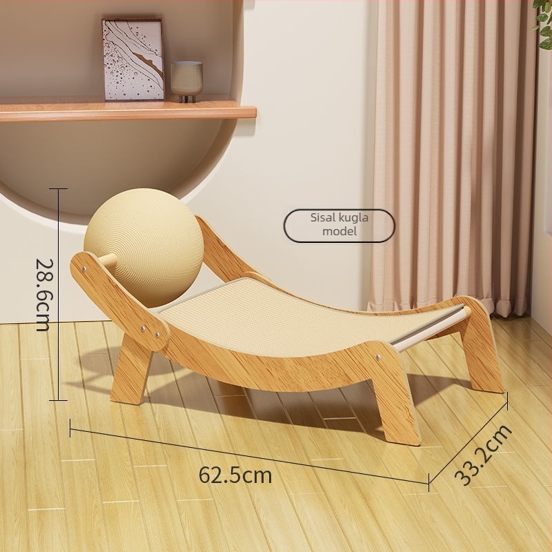 Daska za grebanje mačaka sa sisalom i gnijezdom od valovitog kartona, integrirana ležaljka