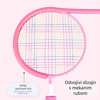 Wei Yan dječji set raketa za badminton, 2 rakete + 3 loptice, ravni držač, težina 85–89 g, za unutarnju i vanjsku igru