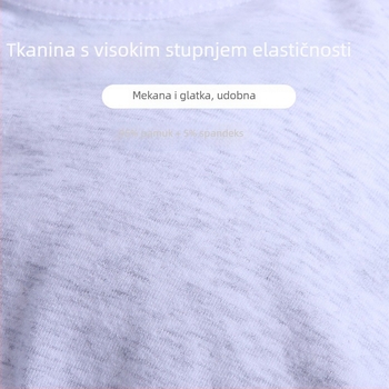 Pamukasti grudnjak za djevojčice u razvoju, s fiksnim košaricama, stil potkošulje, trokutasti košar, tanki oblikovni jastučić od poliestera