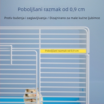 Kavez za hrčke Model 47 s pregradom, plastičan, Li Zhen Chong