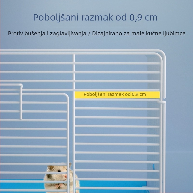 Kavez za hrčke Model 47 s pregradom, plastičan, Li Zhen Chong