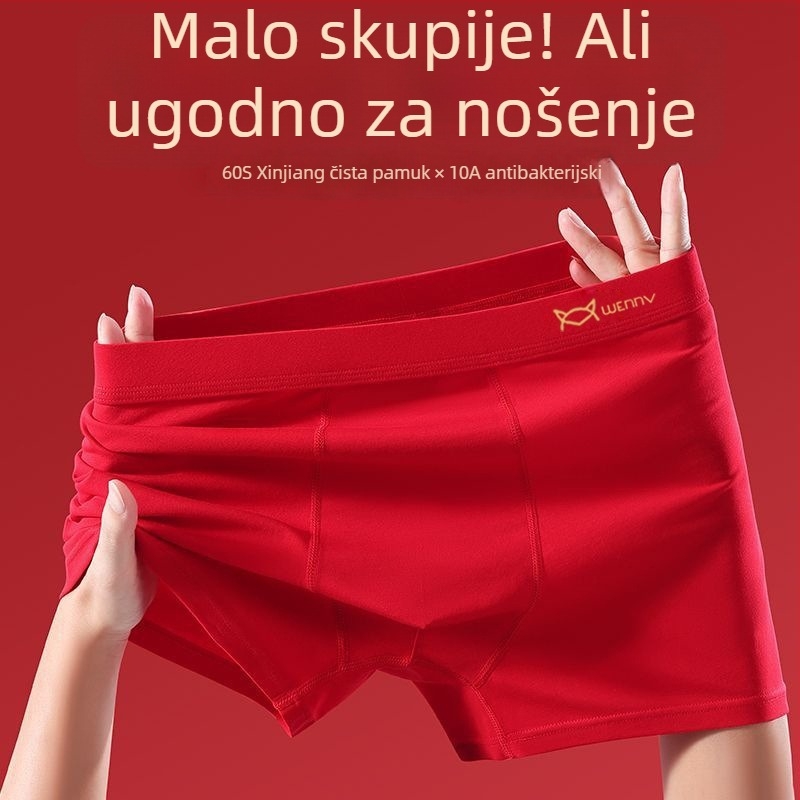 Muške antibakterijske gaćice od pamuka, srednje podizanje, klasičan kroj, glavni materijal 95–100% pamuk, podstava prepona 90–95% pamuk, za sve sezone