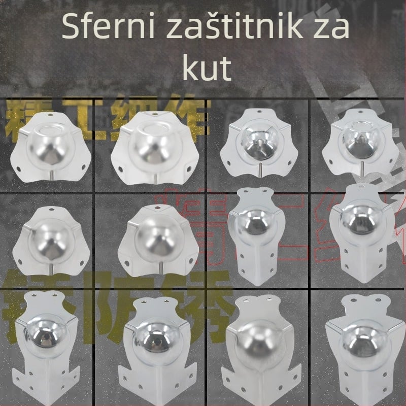 AW Anwang nehrđajući čelični zaštitnik kuta za drvene kutije, 3-strani 90° kut