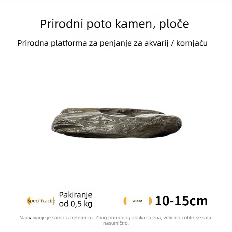 Kamen za akvarijsku dekoraciju – prirodni sirovi kamen, glavni kamen i kamenčići, donji pijesak, kutija od 60 komada