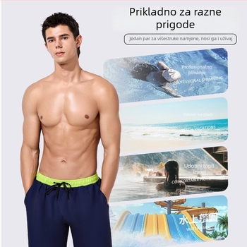 Muške brzo-sušene kupaće šorceve s dvostrukim slojem, vanjska tkanina 85% poliester, podstava 100% poliester, 220 g, pogodné za plivanje i hodanje po vodi