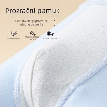 Dječje pamucne bokserice s antibakterijskom zaštitom 7A, visoka elastičnost, nježan brušeni završetak, 95% pamuk