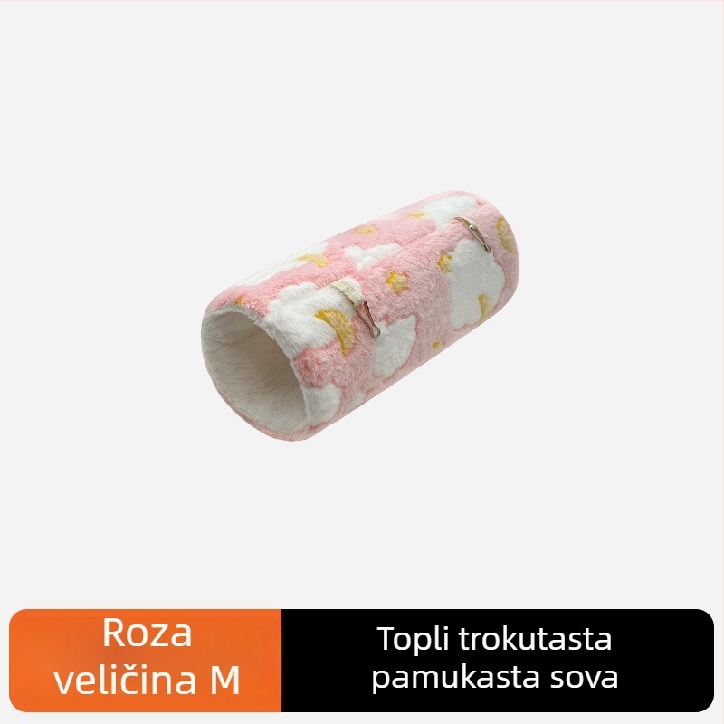 Hamster kružni tunel od poliesterskih vlakana — unutarnja upotreba, toplina i zabava