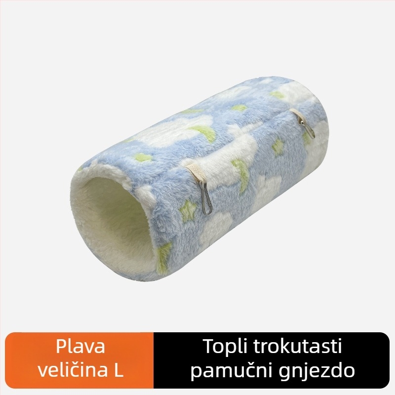 Hamster kružni tunel od poliesterskih vlakana — unutarnja upotreba, toplina i zabava