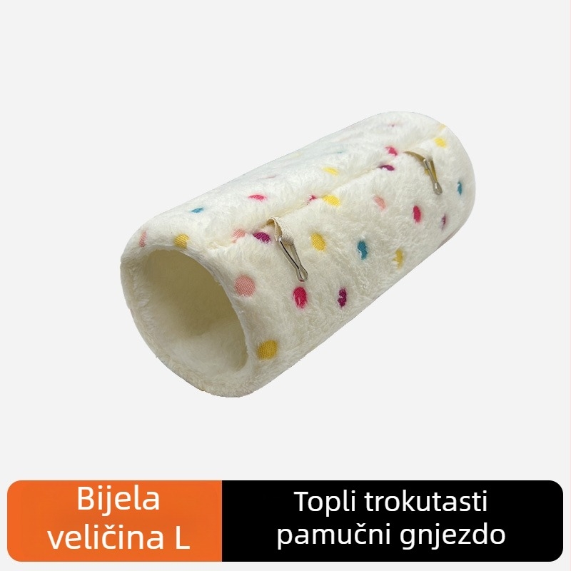 Hamster kružni tunel od poliesterskih vlakana — unutarnja upotreba, toplina i zabava