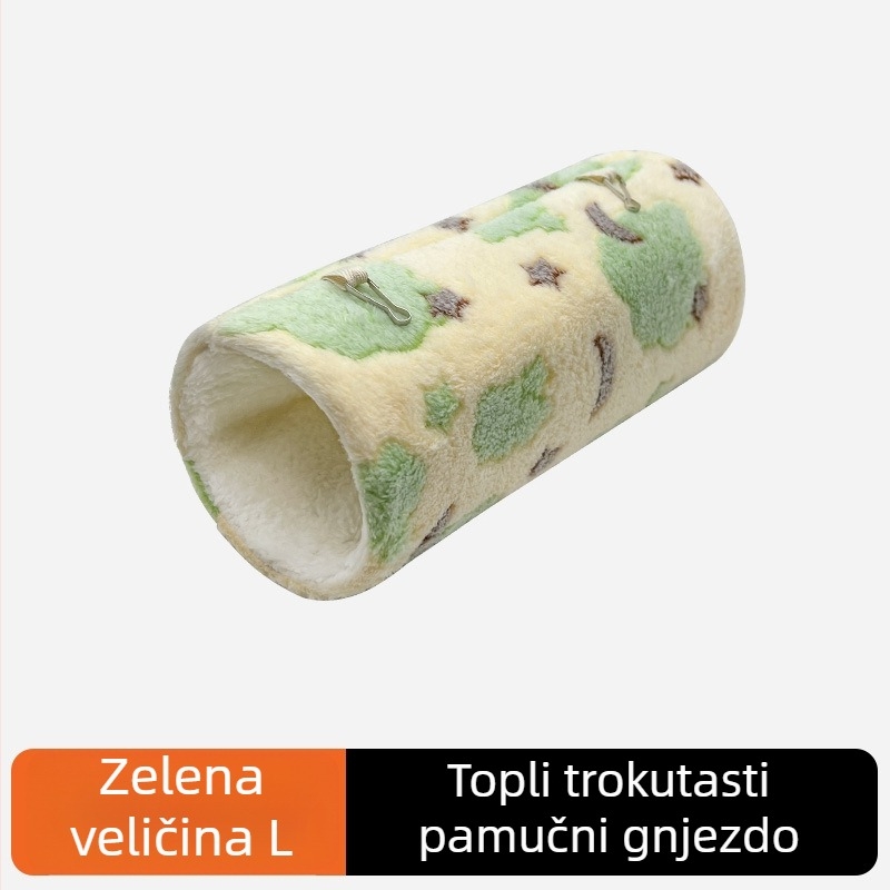 Hamster kružni tunel od poliesterskih vlakana — unutarnja upotreba, toplina i zabava