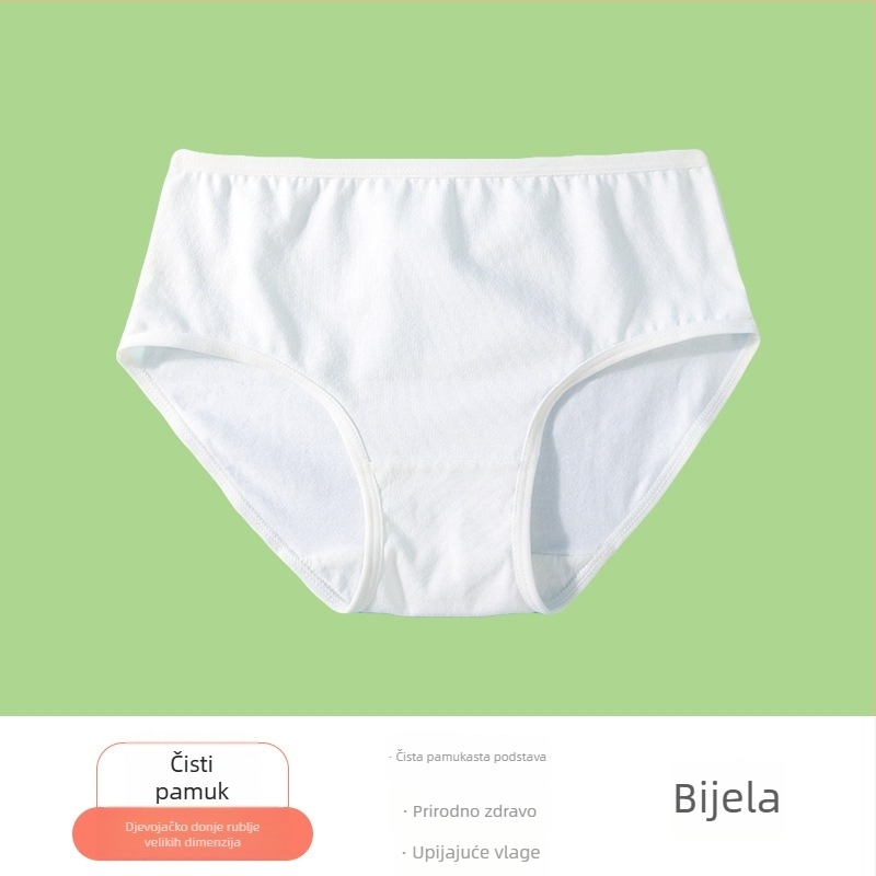 Dječje pamučne gaćice za djevojčice – 95% pamuk; Silk Celery (8+ godina; ljeto 2025 izdanje)