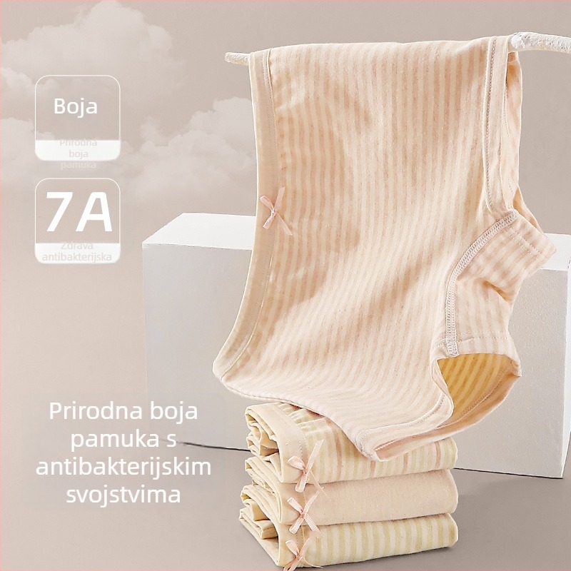 Dječje gaćice za djevojčice, 95% pamuk 5% elastan, antibakterijski 7A, za djecu 3-8 godina, pakirano u vrećicu sa zatvaračem